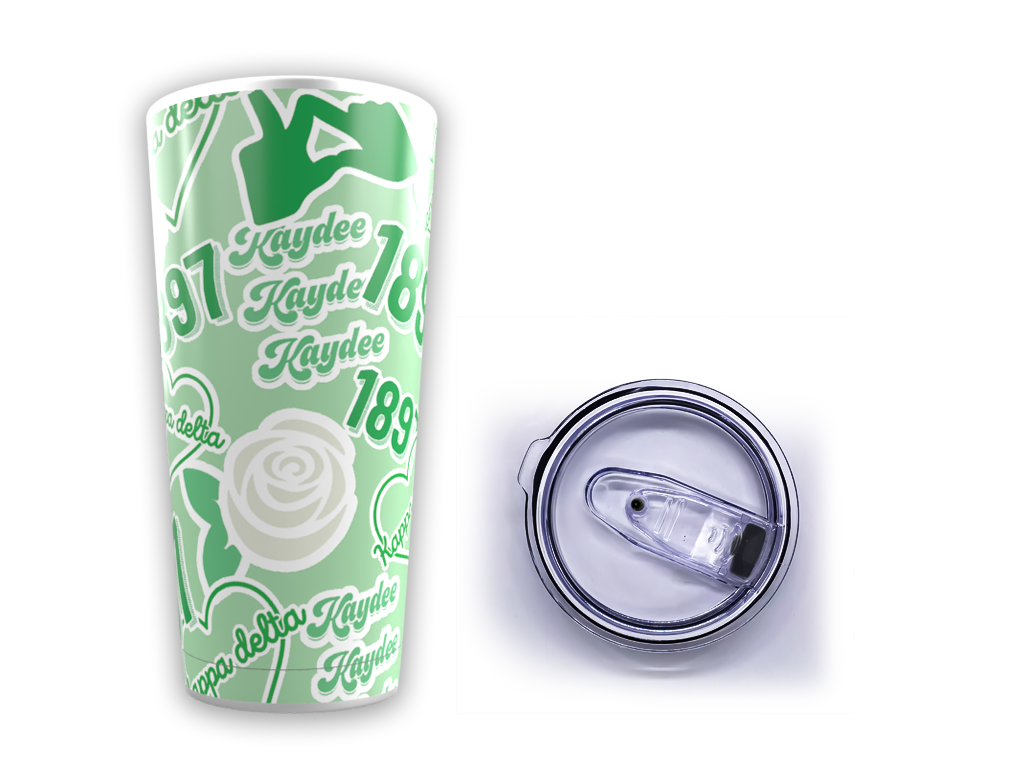 Kappa Delta sticker-style cup